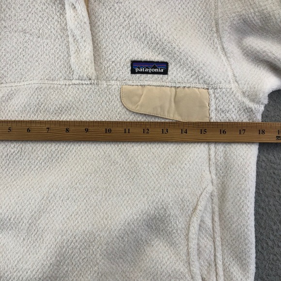 Patagonia‎ Womens Small Cream White Snap-T Fleece Pullover Jacket Outdoor - Picture 6 of 10